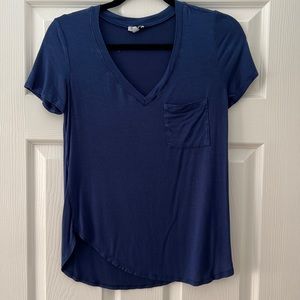 Fashion Nova Navy Short Sleeve Tee Size Medium